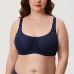 Women's Confishape® Supportive Full Coverage Bra - Underwire & Unlined Black