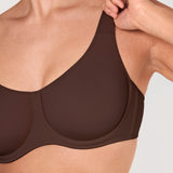 Women's Confishape® Supportive Full Coverage Bra - Underwire & Unlined Hazelnut