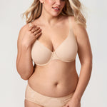 Women's Everyday Plunge Underwire Bra - Inbarely® Plus Beige