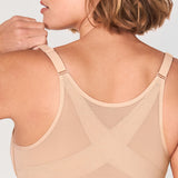 Women's Lace Front Closure Posture Bra Beige