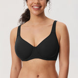 Women's Everyday Full Coverage Underwire Bra - Inbarely® Plus Black @model_info:E1
