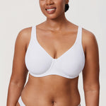 Women's Everyday Full Coverage Underwire Bra - Inbarely® Plus White