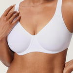 Women's Everyday Full Coverage Underwire Bra - Inbarely® Plus White