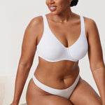 Women's Everyday Full Coverage Underwire Bra - Inbarely® Plus White