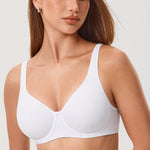 Women's Everyday Full Coverage Underwire Bra - Inbarely® Plus White @model_info:ESA4