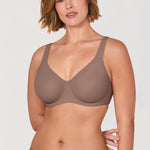 Women's Everyday Full Coverage Underwire Bra - Inbarely® Plus Brown Purple