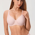 Women's Everyday Full Coverage Underwire Bra - Inbarely® Plus Gentle Rose @model_info:ESA1