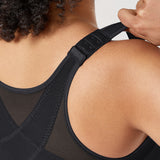 Women's Soft X-shaped Back Posture Bra Black