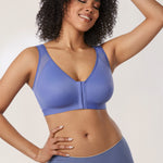 Women's Soft X-shaped Back Posture Bra Persian Blue