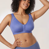 Women's Soft X-shaped Back Posture Bra Persian Blue