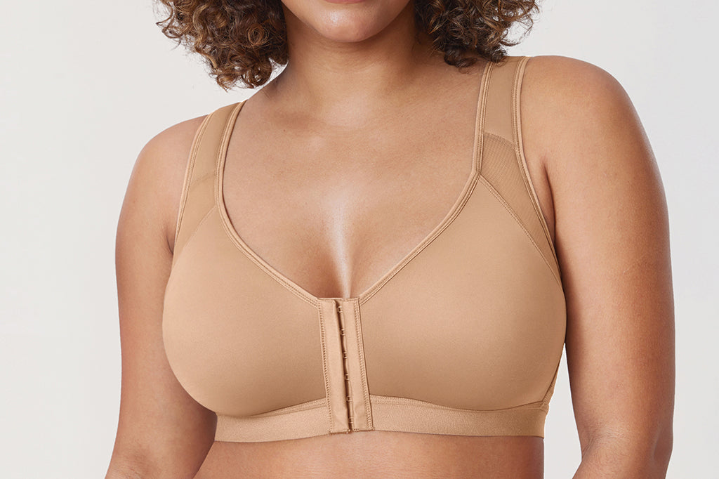Women's X-shaped Back Posture Bra Soft Tan