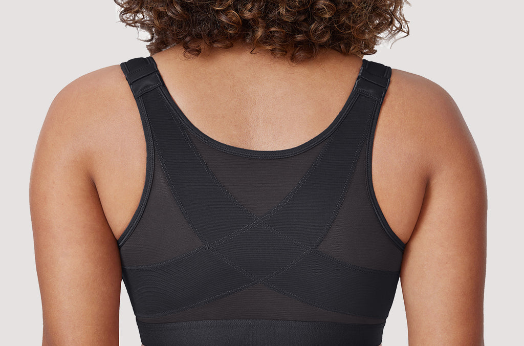 Women's X-shaped Back Posture Bra Black