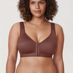 Women's X-shaped Back Posture Bra Brown Violet