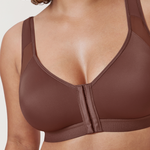 Women's X-shaped Back Posture Bra Brown Violet