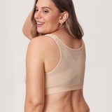 Women's X-shaped Back Posture Bra Beige